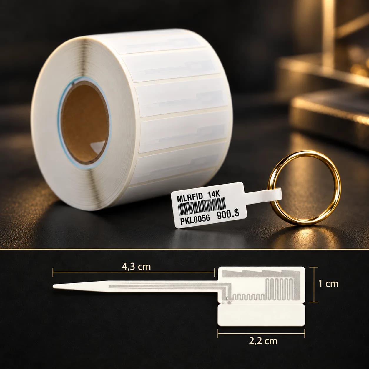2000 lik Ages RFID Küçük Etiket — Etiketleme Ürünleri, M&L Akdeniz