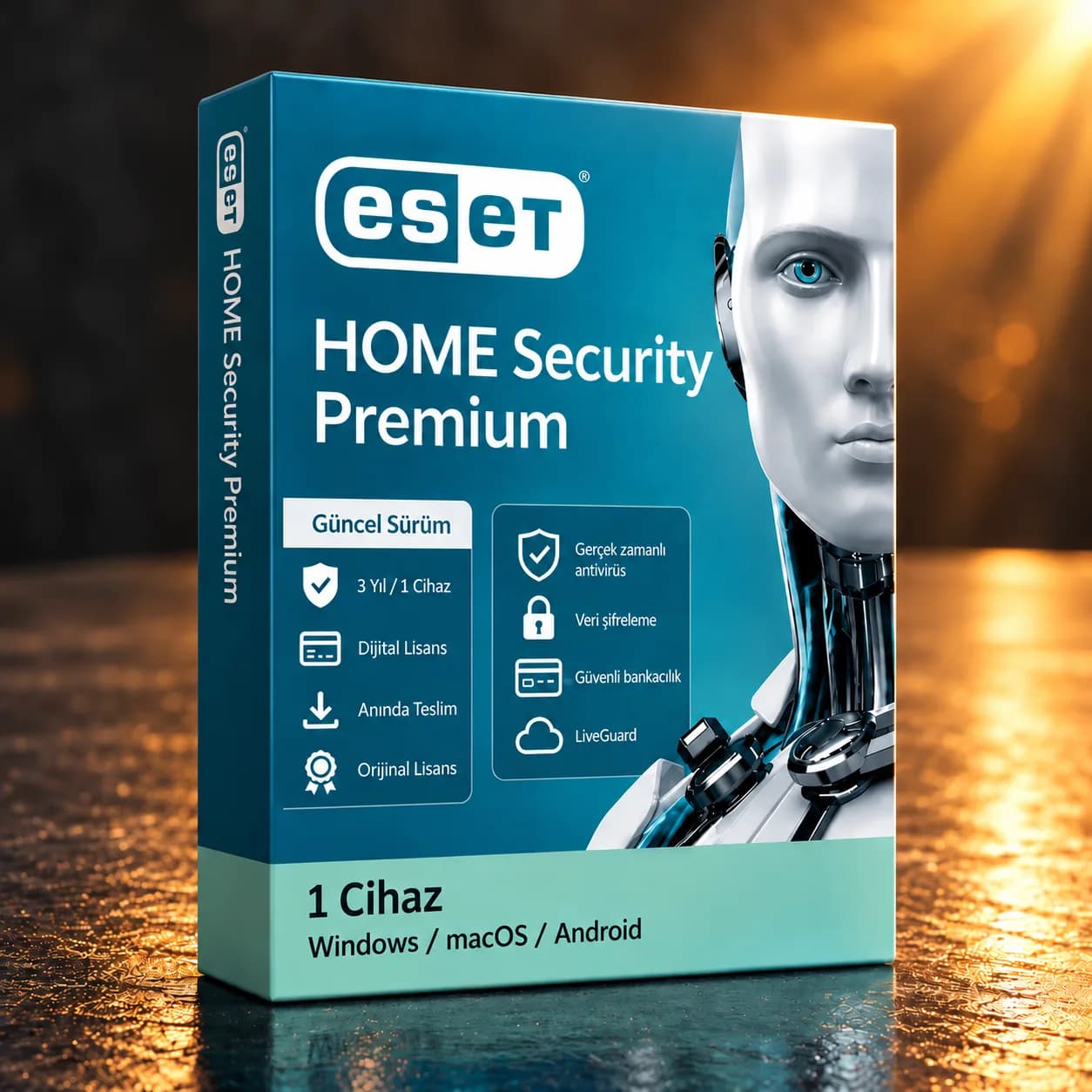 ESET HOME Security Premium 1 Kullanıcı 3 Yıl — Güvenlik Yazılımları, M&L Akdeniz