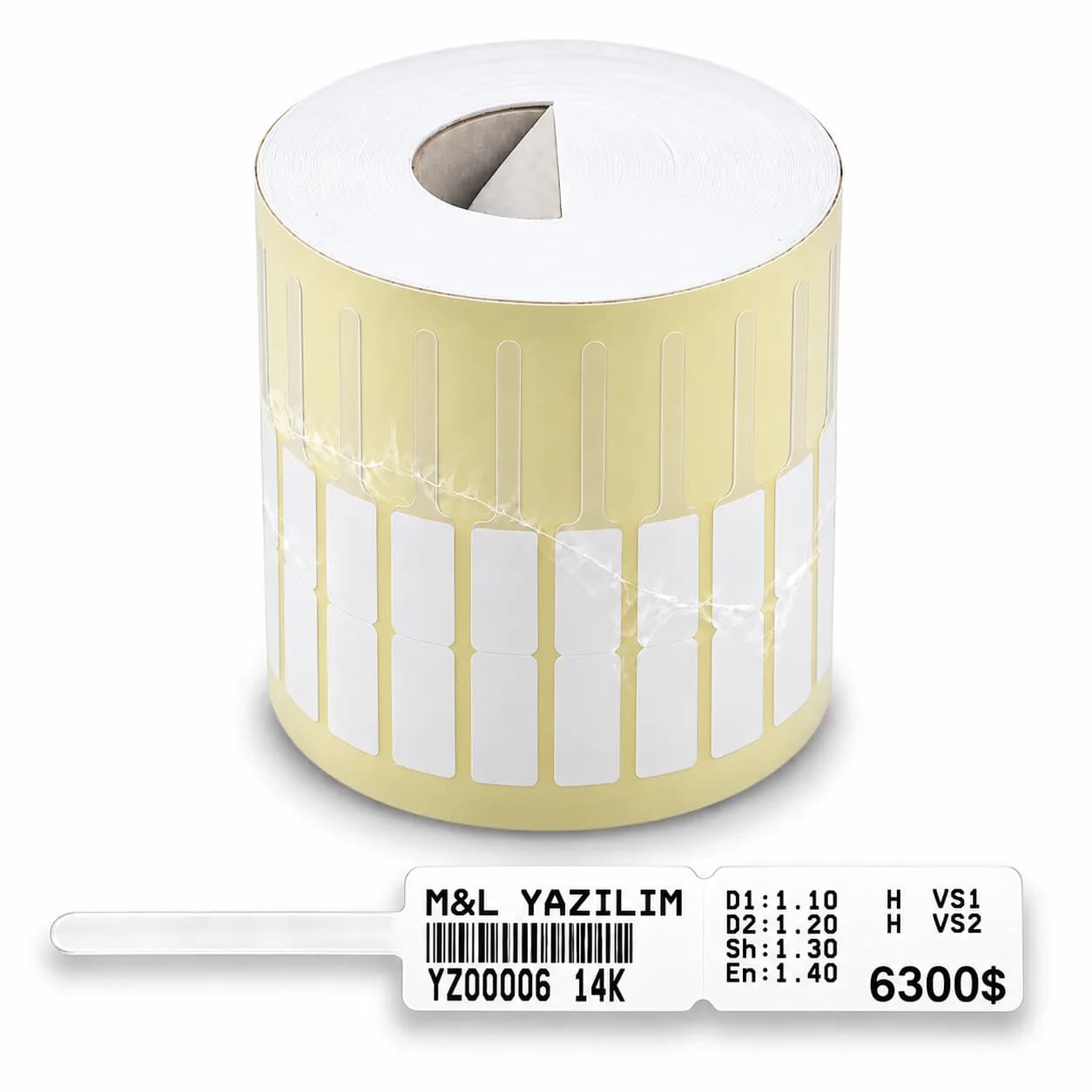 İthal Şeffaf Uçlu Etiket — Etiketleme Ürünleri, M&L Akdeniz